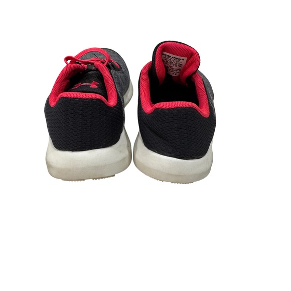 Girls Under Armour Gray Pink Running Shoes Size 13K - Picture 2 of 8